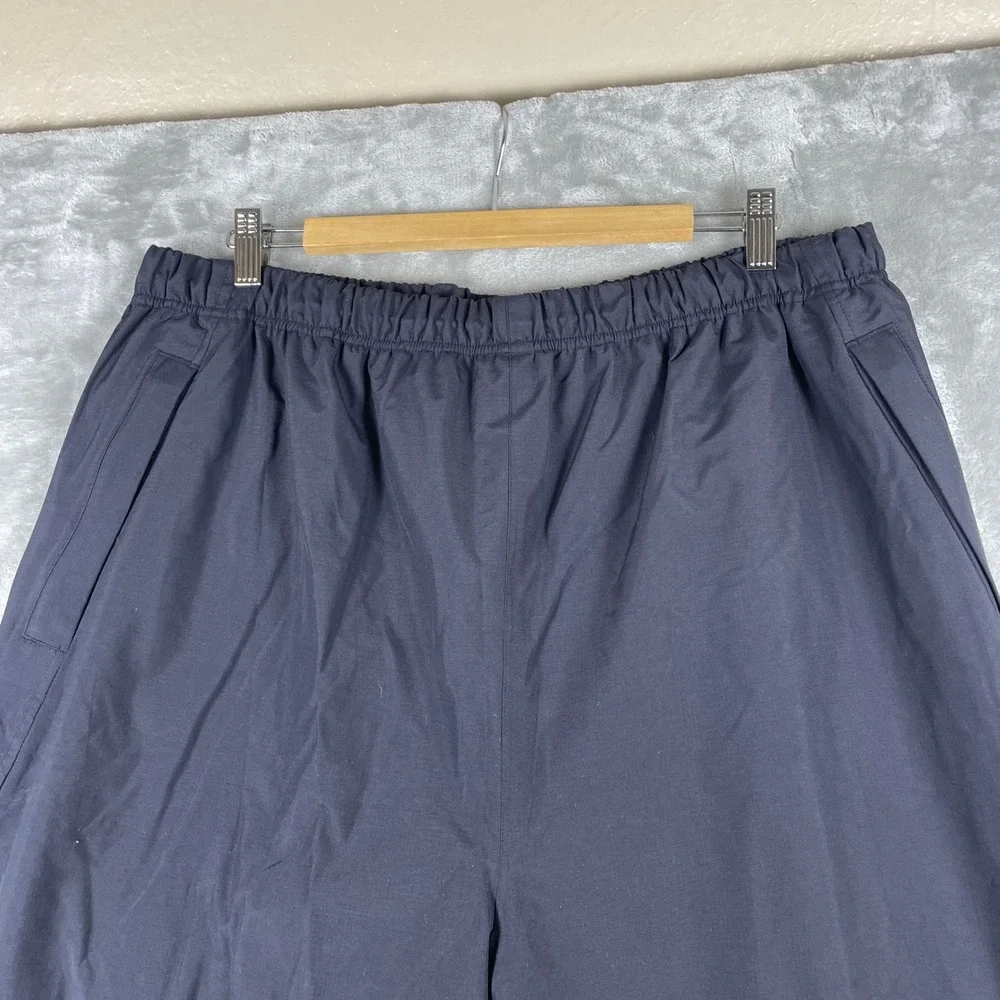 REI Elements Rain Pants Mens XL Black Waterproof Outdoor Hiking Zip Leg Lined